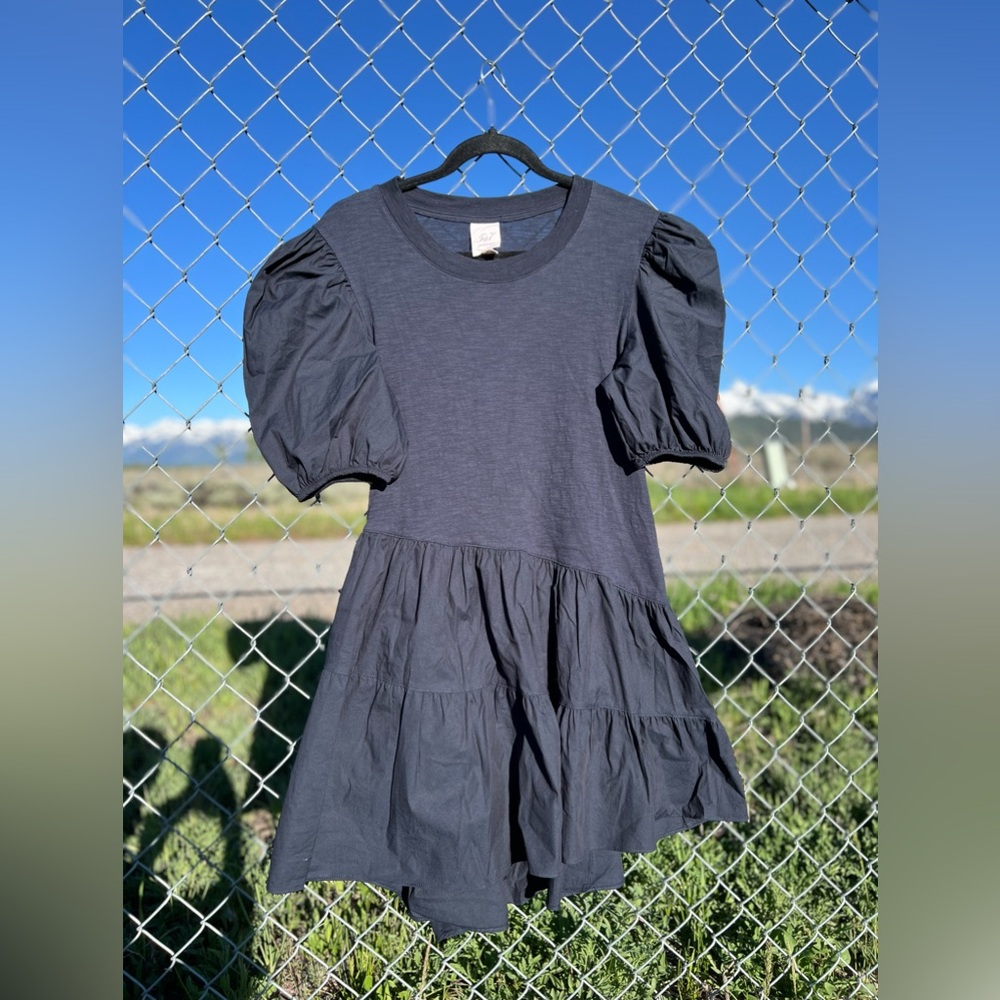 5à7 Cinq À Sept Caitlin Tiered Puff-Sleeve Dress Size- Women’s Small